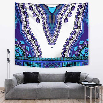 Africa Tapestry African Dashiki Royal Blue Version LT14