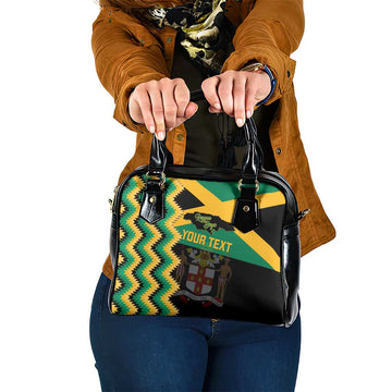 Custom Jamaica Football Shoulder Handbag Go Reggae Boyz LT14