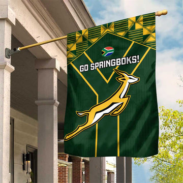 South Africa Rugby Garden Flag Go Champions Springboks LT14