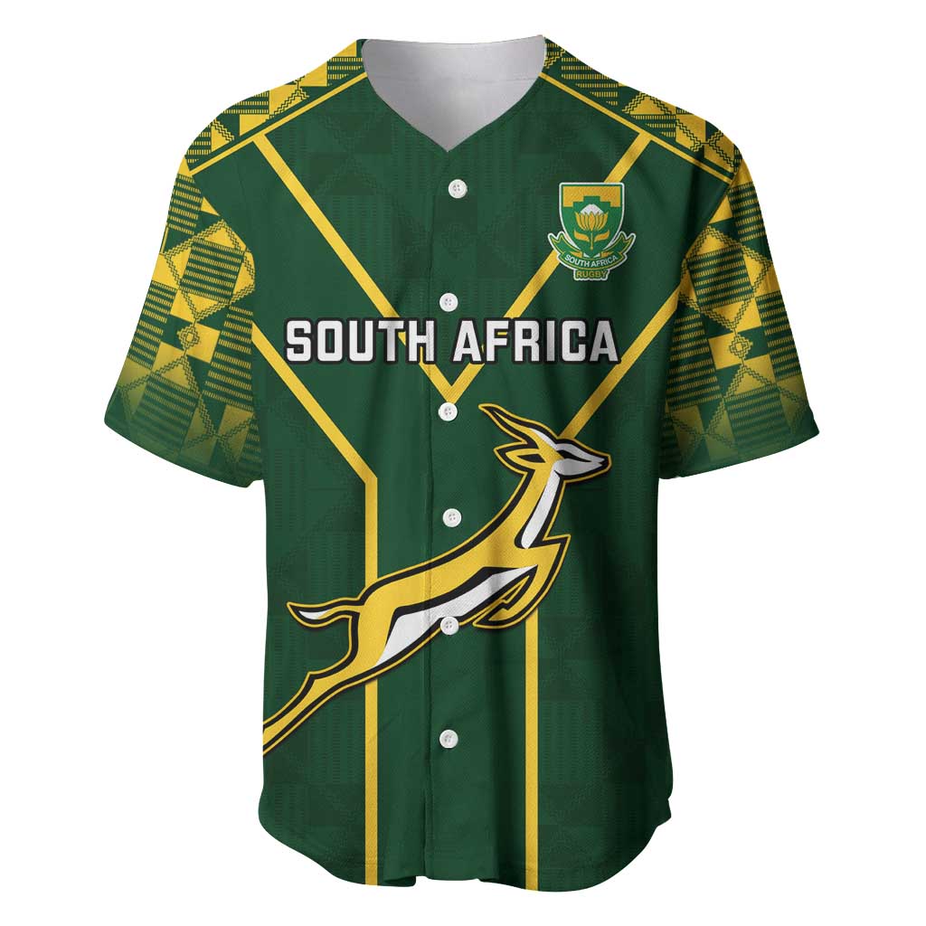 Custom South Africa Rugby Baseball Jersey Go Champions Springboks LT14