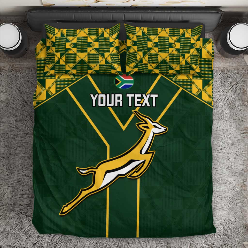Custom South Africa Rugby Bedding Set Go Champions Springboks LT14