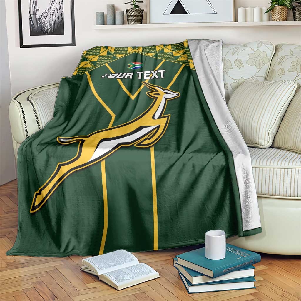Custom South Africa Rugby Blanket Go Champions Springboks LT14