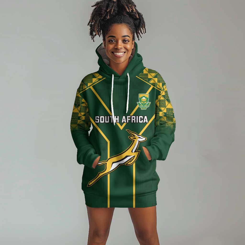 Custom South Africa Rugby Hoodie Dress Go Champions Springboks LT14