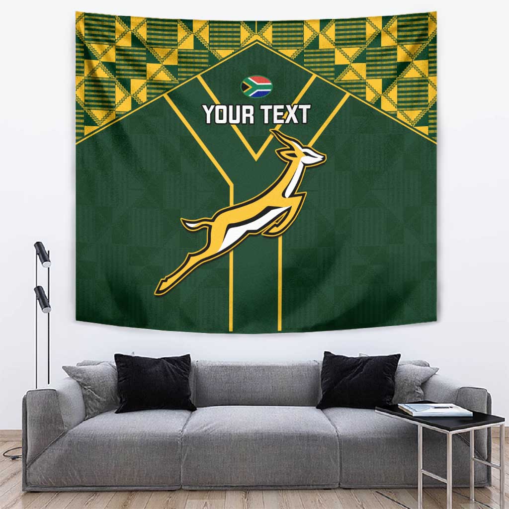 Custom South Africa Rugby Tapestry Go Champions Springboks LT14