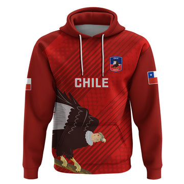 Chile Rugby Hoodie 2023 Los Condores Grunge Style LT14