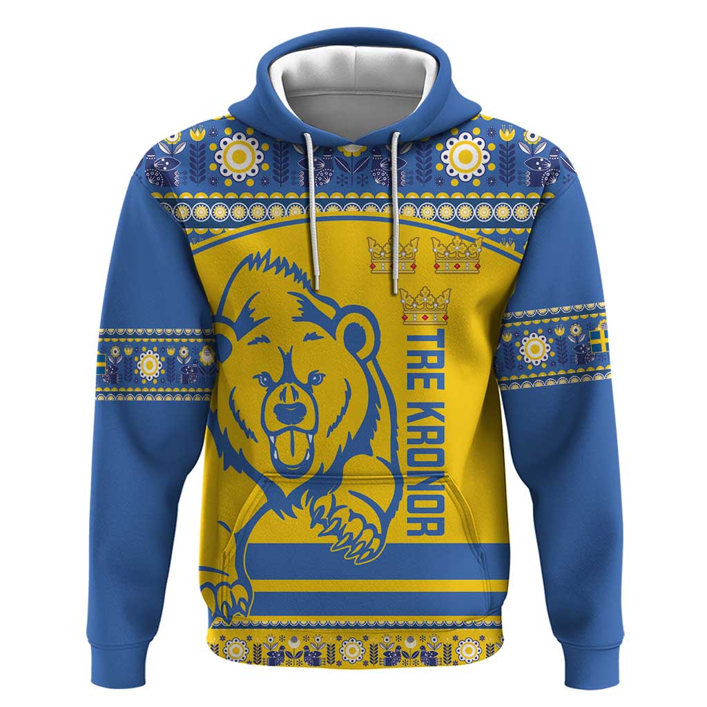 Custom Sweden Ice Hockey Hoodie 2025 Go Champions Tre Kronor LT14