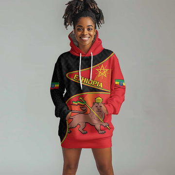 Ethiopia Derg Downfall Day Hoodie Dress Ethiopian Lion of Judah LT14