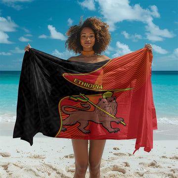 Ethiopia Derg Downfall Day Sarong Ethiopian Lion of Judah LT14