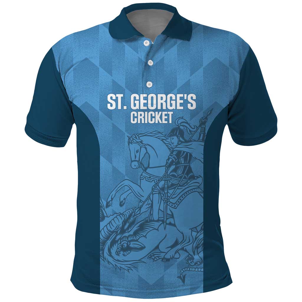 Custom St. Georges Cricket Polo Shirt Go Champions Sporty Style LT14