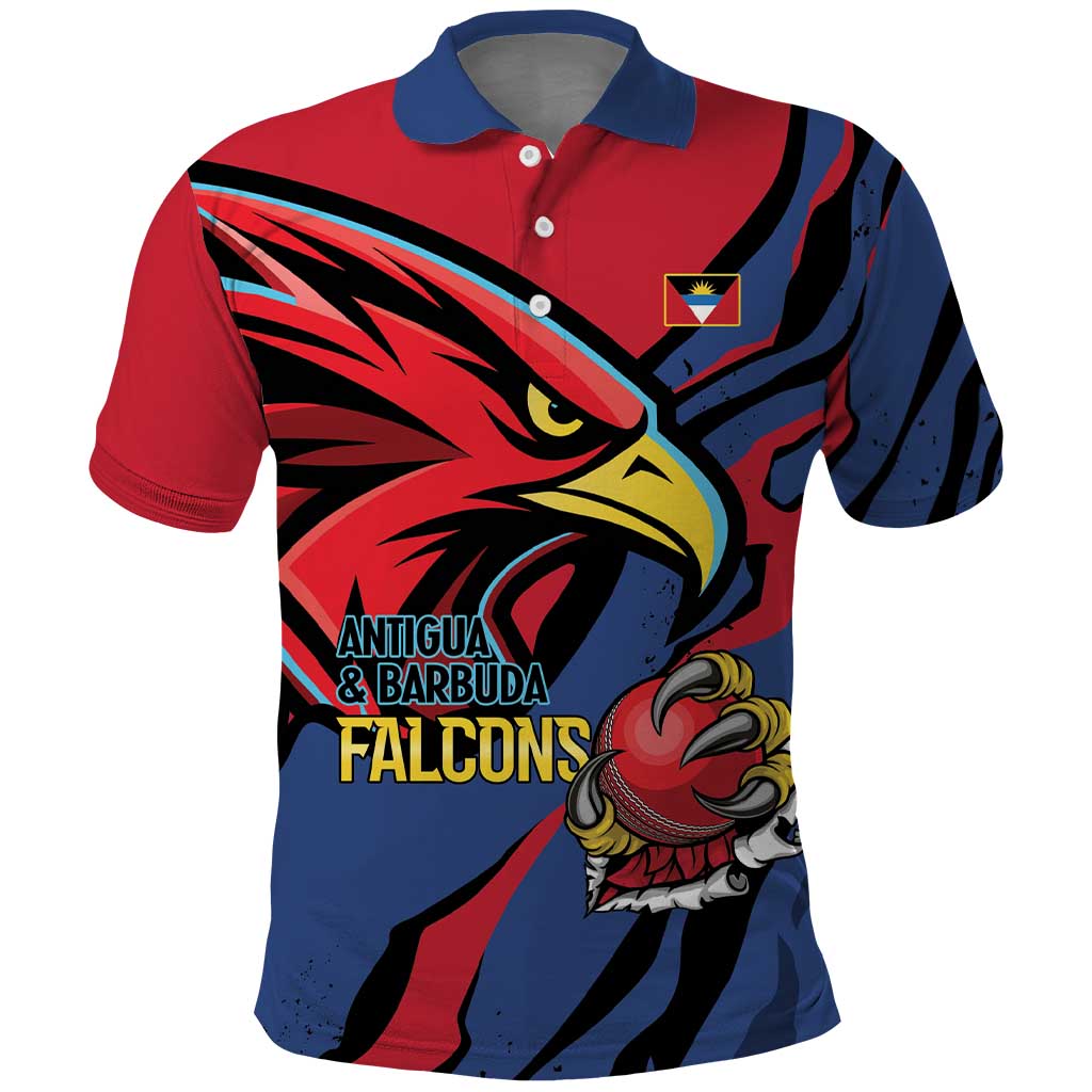 Antigua and Barbuda Cricket Custom Polo Shirt Go Champions Falcons LT14