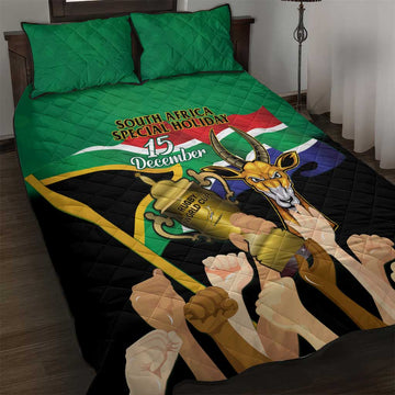 South Africa Special Holiday Quilt Bed Set Springboks Champions Celebration Rugby Is My Soul LT14