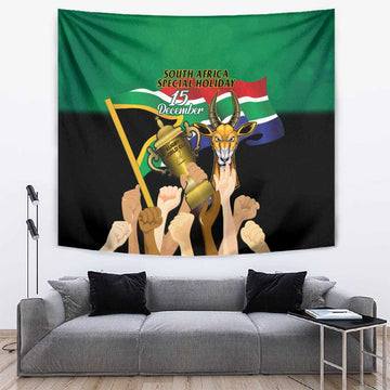South Africa Special Holiday Tapestry Springboks Champions Celebration Rugby Is My Soul LT14
