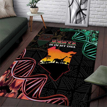 Afro Kenya Area Rug Kenyan Is In My DNA - Jamhuri Day LT14
