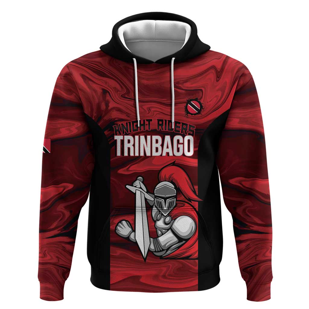 Custom Trinbago Cricket Hoodie Go Knight Riders Marble Pattern LT14