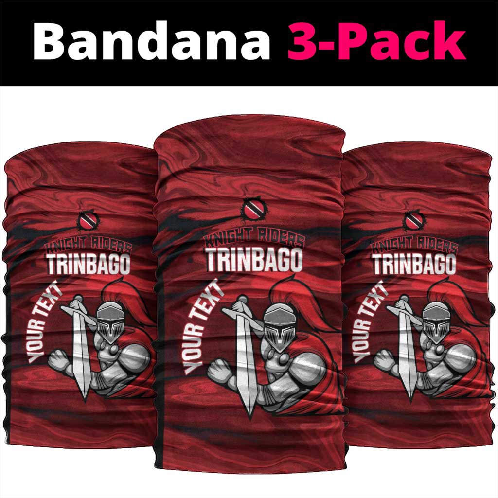 Custom Trinbago Cricket Neck Gaiter Go Knight Riders Marble Pattern LT14