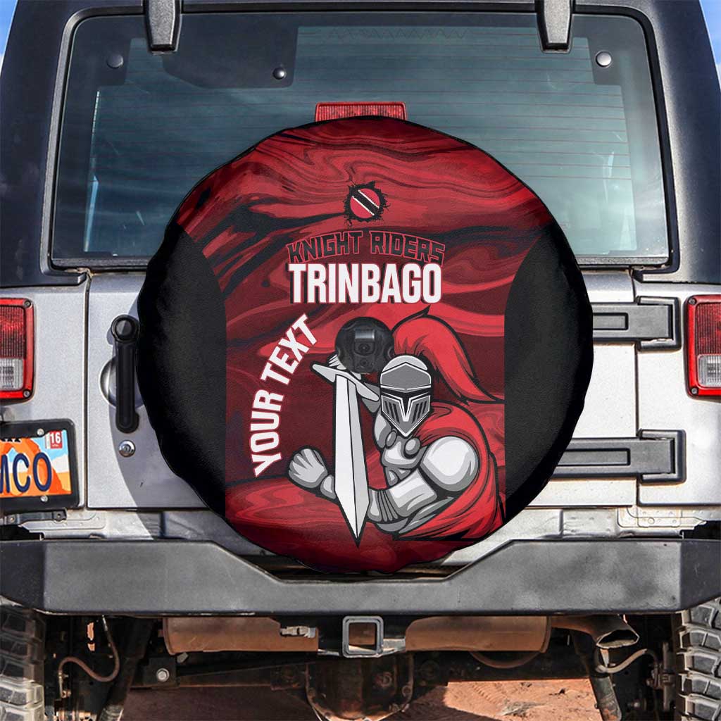 Custom Trinbago Cricket Spare Tire Cover Go Knight Riders Marble Pattern LT14