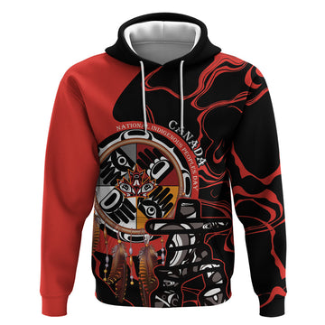 Canada National Aboriginal Day Hoodie Indigenous Peoples Inuksuit With Dreamcatcher LT14
