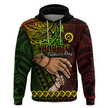 Personalised Father Day Vanuatu Hoodie I Love You Dad Reggae Version LT14