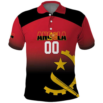 Angola Basketball Custom Polo Shirt Go Champions Angolan LT14