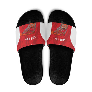 Tunisia Basketball Custom Slide Sandals Go Champions Eagles of Carthage LT14