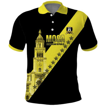 Cradle Of Dominican Republic Football Custom Polo Shirt Go Moca Diagonal Style LT14