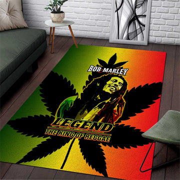 Afro Jamaica Legend Bob Area Rug The King Of Reggae LT14