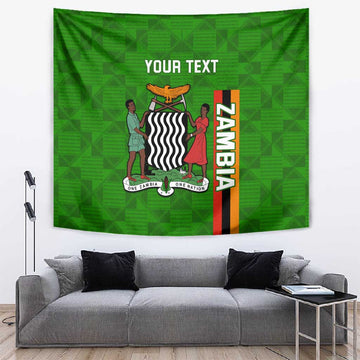 Personalised Zambia Independence Day Tapestry Kente Pattern LT14