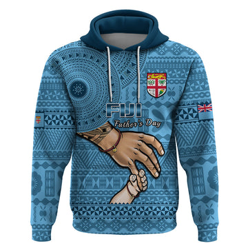 Personalised Father Day Fiji Hoodie I Love You Dad Fijian Tapa Pattern LT14