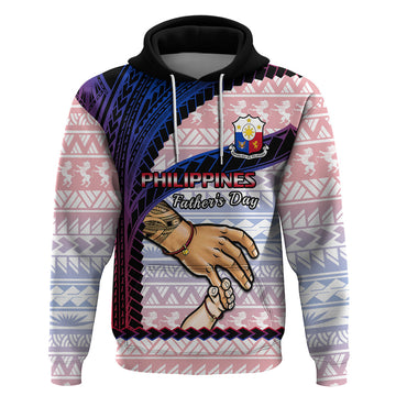 Polynesian Pride Father Day Philippines Hoodie Filipino Pattern Maligayang Araw ng Mga Ama LT14