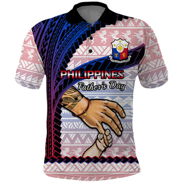 Polynesian Pride Father Day Philippines Polo Shirt Filipino Pattern Maligayang Araw ng Mga Ama LT14