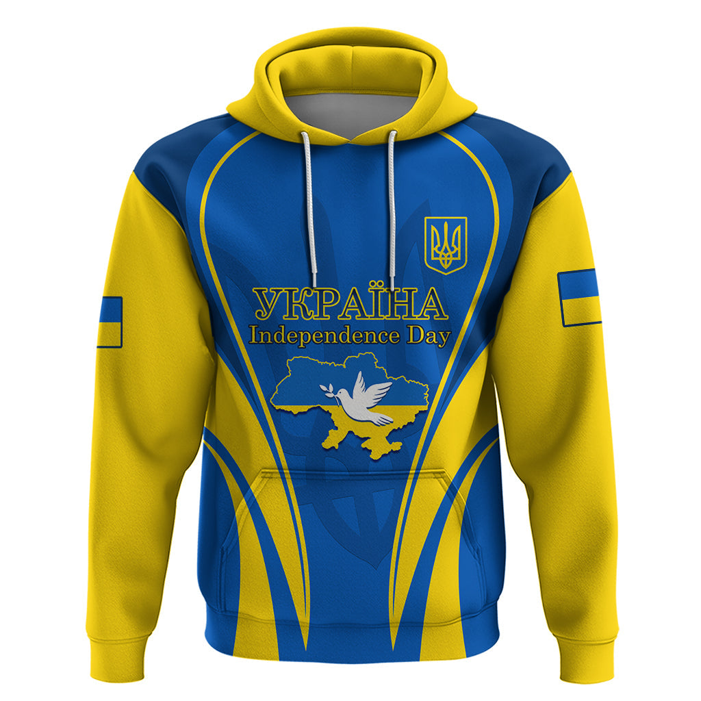 Custom Ukraine Hoodie Happy Ukrainian 32nd Independence Anniversary LT14