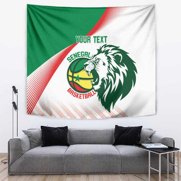 Afro Basketball Custom Senegal Tapestry Come On Lions LT14