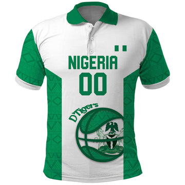 Nigeria Basketball Custom Polo Shirt Come On Tigers LT14