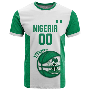 Afro Basketball Custom Nigeria T shirt Come On Tigers LT14