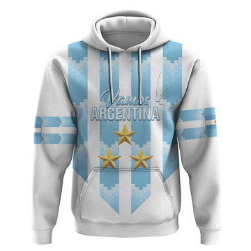 Custom Argentina Football Hoodie Vamos La Albiceleste LT14