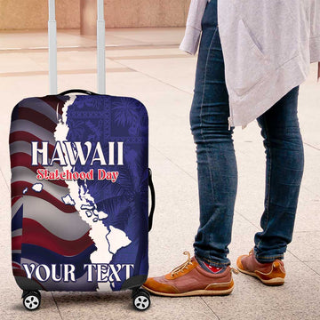 Personalized Hawaii Statehood Day Luggage Cover 66th Anniversary LT14