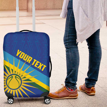 Rwanda Basketball Custom Luggage Cover Go Champions Imigongo Folk Pattern LT14