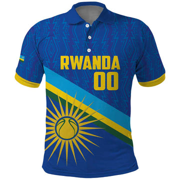 Rwanda Basketball Custom Polo Shirt Go Champions Imigongo Folk Pattern LT14