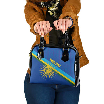 Rwanda Basketball Custom Shoulder Handbag Go Champions Imigongo Folk Pattern LT14