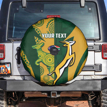 South Africa Australia Rugby Custom Spare Tire Cover Springboks Wallabies Together LT14