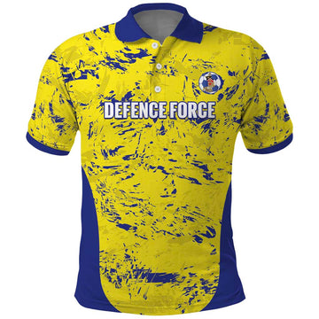 Defence Force Trinidad and Tobago Football Custom Polo Shirt Go Teteron Boy Grunge Vibe LT14