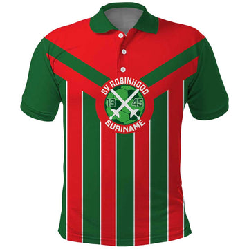 Robinhood Suriname Football Custom Polo Shirt Go Geen Strijd LT14