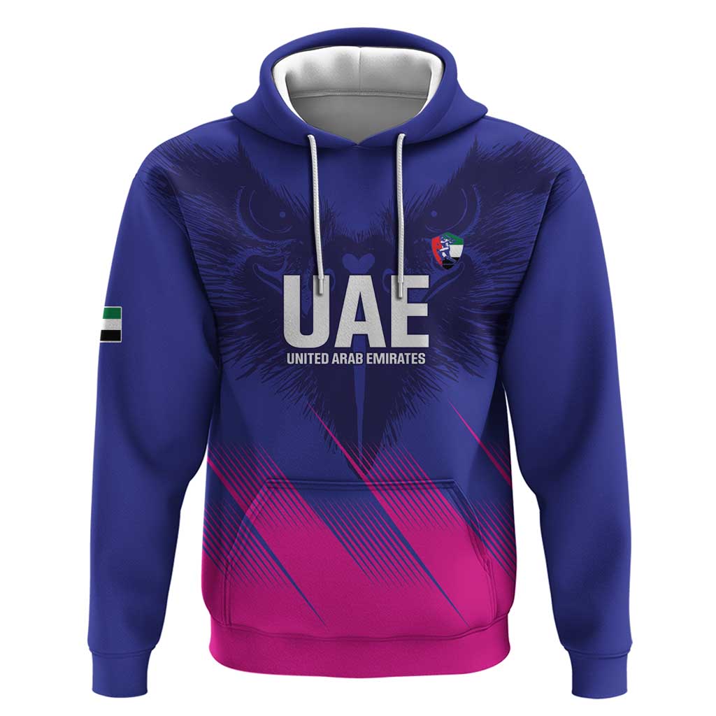 Custom UAE Cricket Hoodie Go Champions United Arab Emirates Falcon LT14