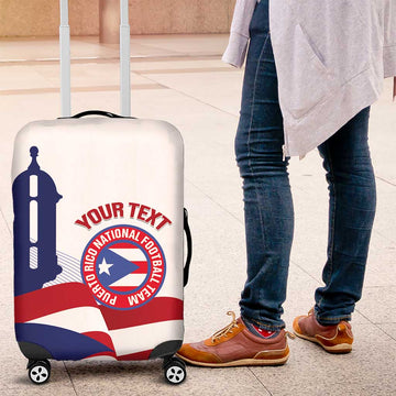 Custom Puerto Rico Football Luggage Cover Vamos Los Boricuas LT14