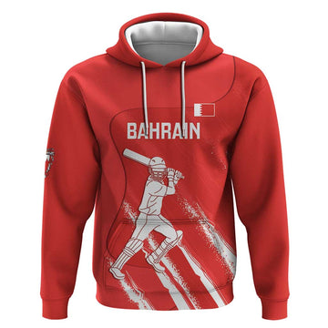 Custom Bahrain Cricket Hoodie Go Champions Grunge Style LT14