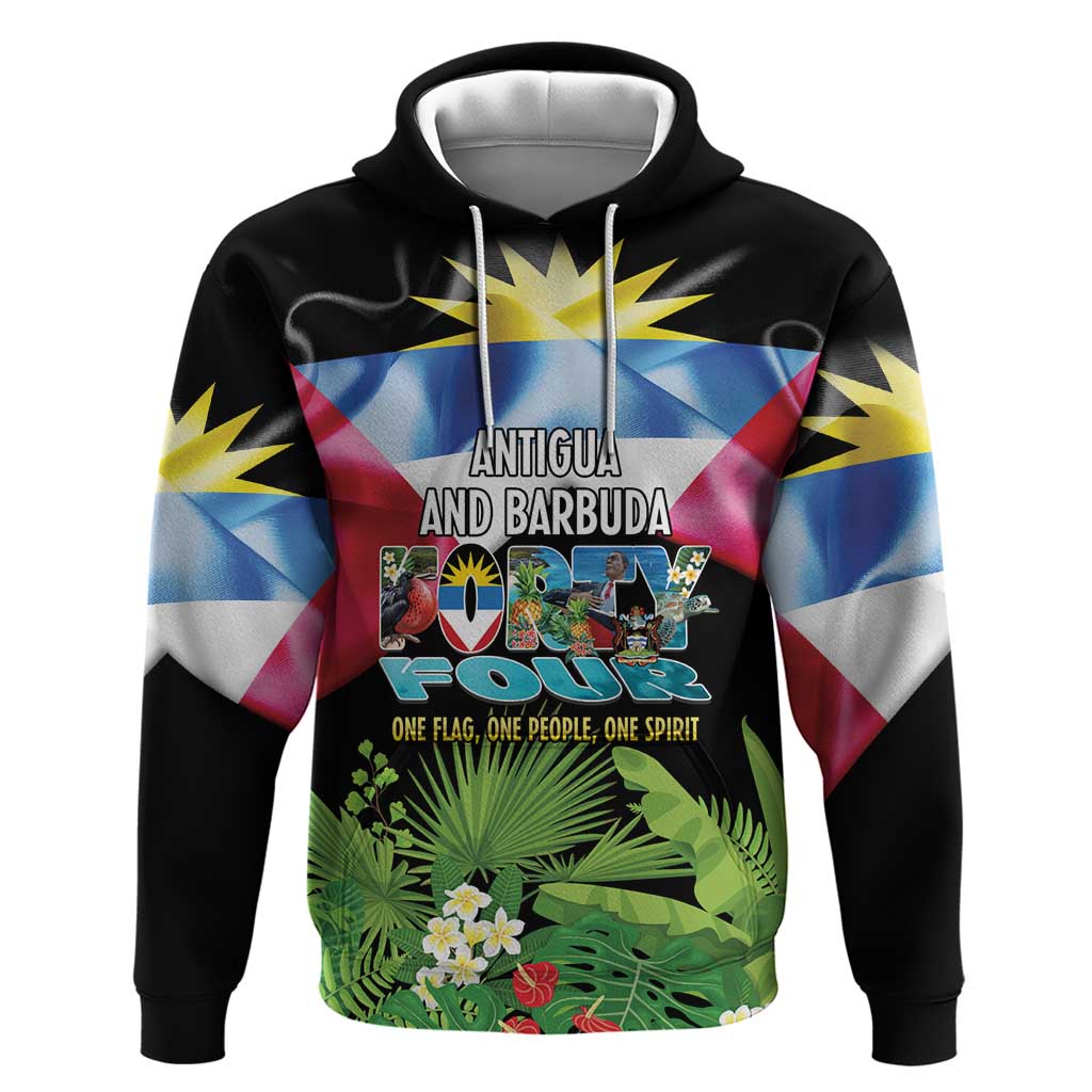 Antigua and Barbuda Independence Day Hoodie 44th Anniversary One Flag One People One Spirit LT14