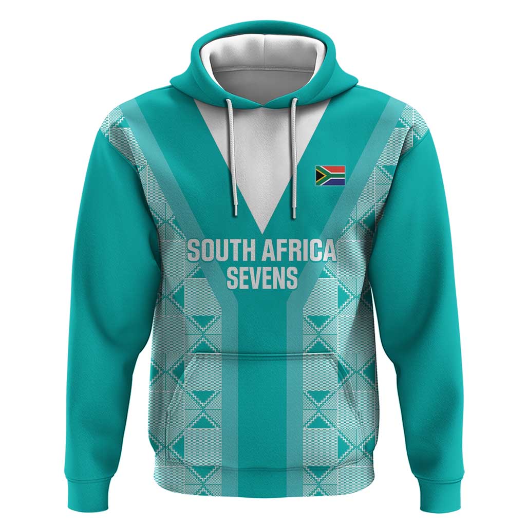 Custom South Africa Rugby Hoodie Go Champions Springboks - Teal Version LT14