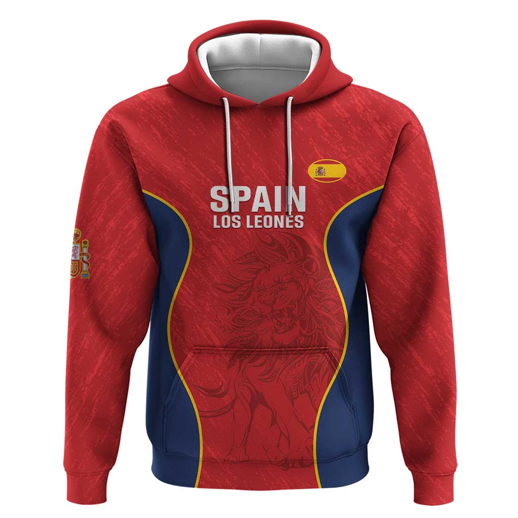 Custom Spain Rugby Hoodie Go Champions Lions LT14