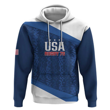 Custom USA Rugby 2025 Hoodie Go Champions Eagles LT14