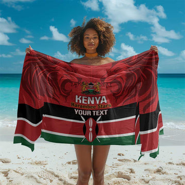 Custom Kenya Football Sarong Go Harambee Stars African Pattern LT14